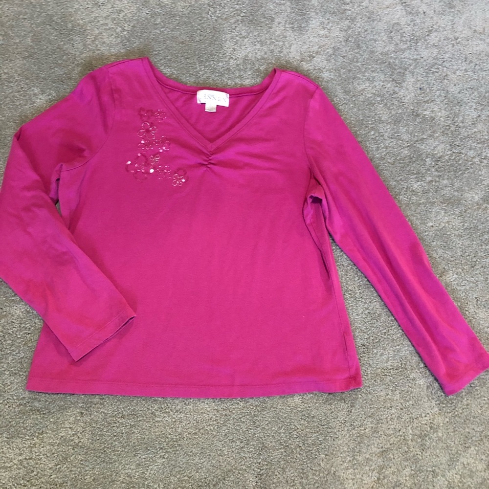 Beaded long sleeved T-shirt